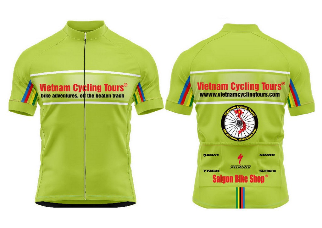 Cycling jerseys of Vietnam Cyling Tours